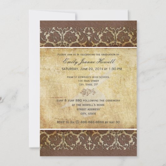 PixDezines Desire Damask+Swarls Sgarient 招待状 (裏面)