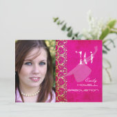 PixDezines Desiree ダマスク/ヴィンテージ/スワール 招待状 (スタンド正面)