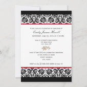 PixDezines Desiree Damask/2011 年卒業式招待状 招待状 (裏面)