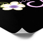 PixDezines Desiree Damask Cake、薄紫 ポスター (角)