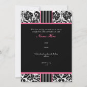 PixDezines diyイベント+コロラー。モノグラムダマスク 招待状 (裏面)