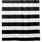 PixDezines DIYカラーアジャスタブルストライプ シャワーカーテン (正面)