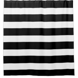 PixDezines DIYカラーアジャスタブル白黒 シャワーカーテン