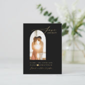 PixDezines DIYカラーアーチフレームミニマル救リストTh ポストカード (スタンド正面)