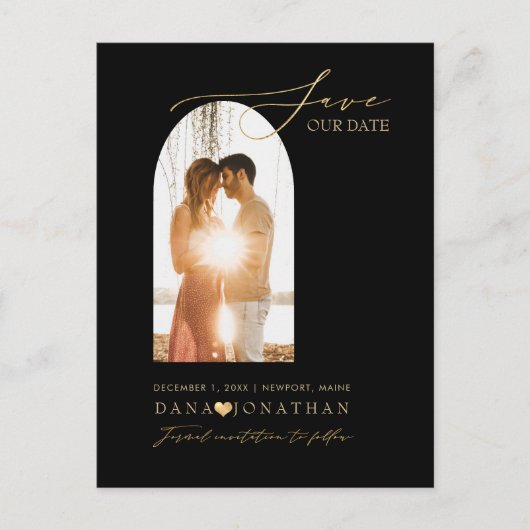 PixDezines DIYカラーアーチフレームミニマル救リストTh ポストカード (正面)