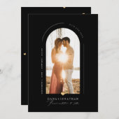 PixDezines DIYカラーアーチフレーム救日付Invitati 招待状 (正面/裏面)