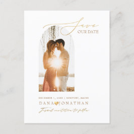 PixDezines DIYカラーアーチフレーム日付を保存 ポストカード