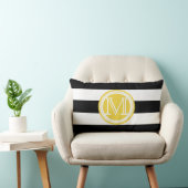 PixDezines DIYカラーストライプ/モノグラム ランバークッション (椅子)