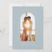 PixDezines DIYカラーダスティブルーアー救チ日付 招待状 (正面)