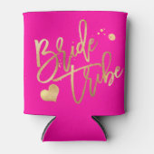 PixDezines DIYカラーフェイク金ゴールドBridesmaid 缶クーラー (正面)