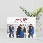 PixDezines DIYカラーブラシモダンスクリプト セーブザデート (スタンド正面)