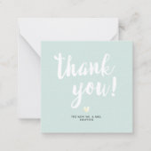 PixDezines DIYカラーブラシScriptありがとう ノートカード (正面)