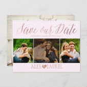 PixDezines DIYカラー救/日付/おもしろいスクリプト 案内ポストカード (正面/裏面)