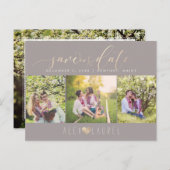 PixDezines DIYカラー救/日付/フェイク金ゴールド ポストカード (正面/裏面)