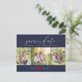 PixDezines DIYカラー救/日付/銀フェイク色 ポストカード (スタンド正面)