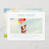 PixDezines DIYカラー日付の保存 案内ポストカード (正面/裏面)