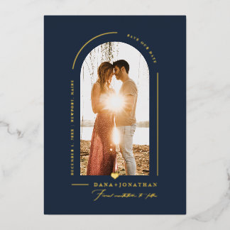 PixDezines DIYカラー石板ブルーアー救チ日付 箔招待状