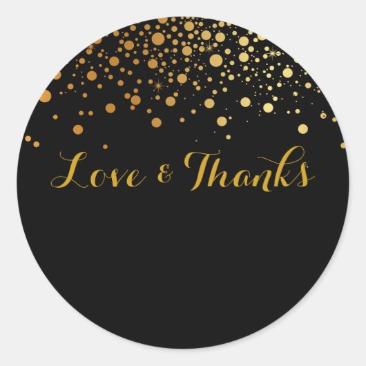 PixDezines DIYカラー/めまい/金ゴールドスペック ラウンドシール (正面)