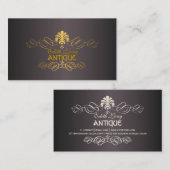 PixDezines diyカラー/アンティークは金属をフェイクスクロール 名刺 (正面/裏面)