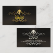PixDezines diyカラー/アンティークは金属をフェイクスクロール 名刺 (正面/裏面)