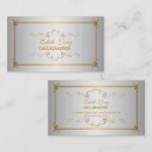 PixDezines diyカラー/アンティークスクロール 名刺 (正面/裏面)