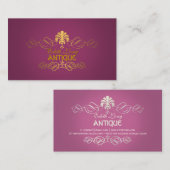PixDezines diyカラー/アンティークスクロール 名刺 (正面/裏面)