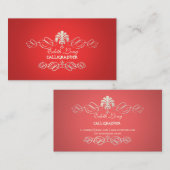 PixDezines diyカラー/アンティークスクロール 名刺 (正面/裏面)