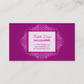 PixDezines diyカラー/アンティークスクロール 名刺 (裏面)