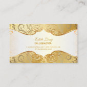 PixDezines diyカラー/アンティークスクロール 名刺 (裏面)