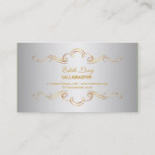 PixDezines diyカラー/アンティークスクロール 名刺 (裏面)