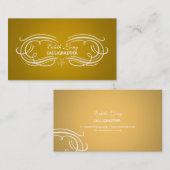 PixDezines diyカラー/アンティークスクロール 名刺 (正面/裏面)