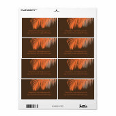 PixDezines DIYカラー！オレンジパームフロント ラベル (フルシート)