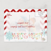 PixDezines DIYカラー/シェブロン写真テンプレートカード シーズンポストカード (裏面)