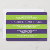 PixDezines DIYカラー/ストライプbnai（ユダヤ教の）バル・ミツバー 招待状 (裏面)