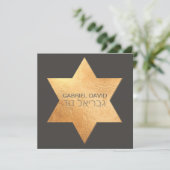 PixDezines DIYカラー/タイポグラフィ/バー(ユダヤ教の)バル・ミツバー 招待状 (スタンド正面)