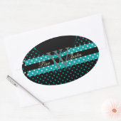 PIxDezines DIYカラー、ドットet al. 楕円形シール (封筒)