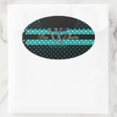 PIxDezines DIYカラー、ドットet al. 楕円形シール (バッグ)