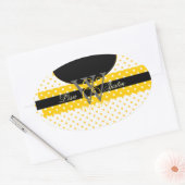 PIxDezines DIYカラー、ドットet al. 楕円形シール (封筒)