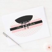 PIxDezines DIYカラー、ドットet al. 楕円形シール (封筒)