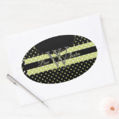 PIxDezines DIYカラー、ドットet al. 楕円形シール (封筒)