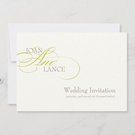 PixDezines DIYカラー…ファンシーフォント... 招待状 (正面)