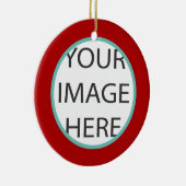 PixDezines DIYカラー/フォトフレーム/クリスマス セラミックオーナメント (右)