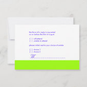 PixDezines DIYカラー+フォント/rsvpテンプレート/ライム 出欠カード (裏面)