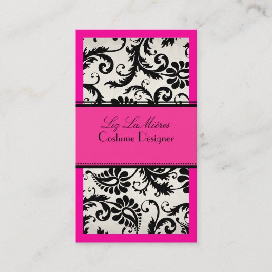 PixDezines DIYカラー/ブラックパボダマスク 名刺 (正面)