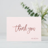 PixDezines DIYカラー/モノグラムありがとう/フラット サンキューカード (スタンド正面)