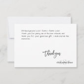 PixDezines DIYカラー/モノグラムありがとう/フラット サンキューカード (裏面)