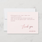 PixDezines DIYカラー/モノグラム ありがとう/フラット サンキューカード (裏面)