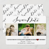 PixDezines DIYカラー/写真は日付を保存 セーブザデート (正面/裏面)