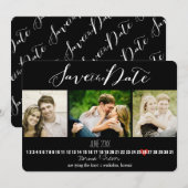 PixDezines DIYカラー/写真は日付を保存 セーブザデート (正面/裏面)