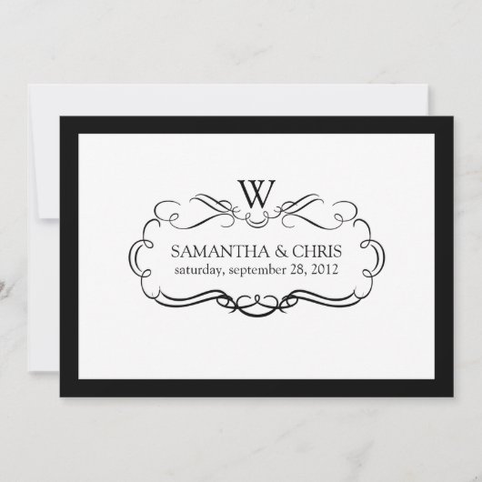 PixDezines DIYカラー/新しいスクロール 招待状 (正面)